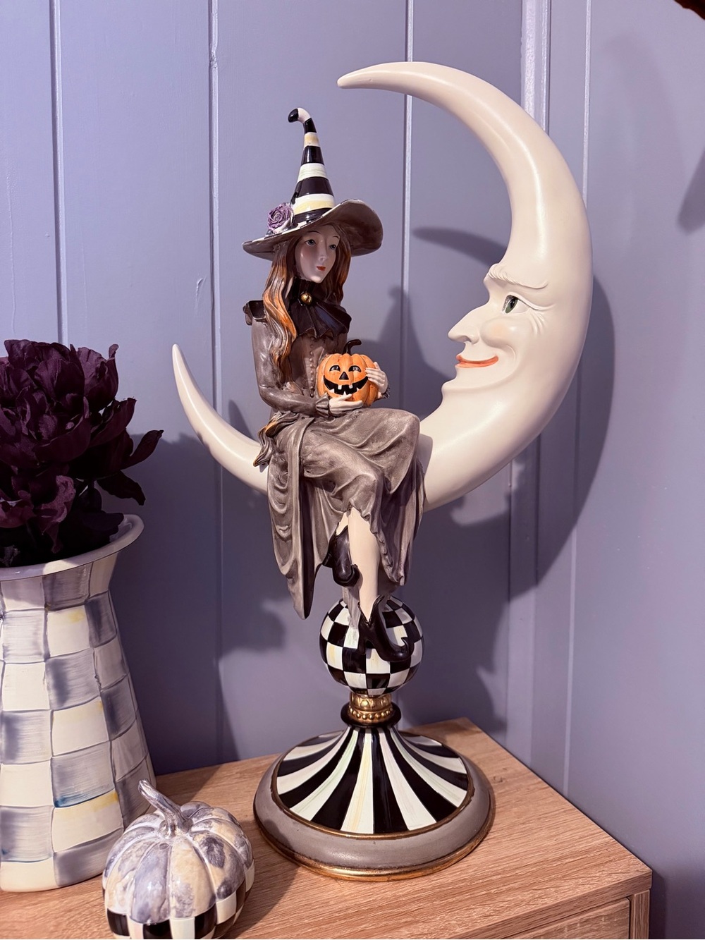 MacKenzie-Childs Spellbound Witch on Moon